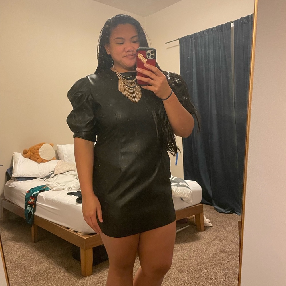Boohoo Faux Leather Dress